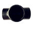 純粋で継ぎ目が無いDIN 2615の金属の管のティーの黒の絵画48インチ3の方法ティーの付属品